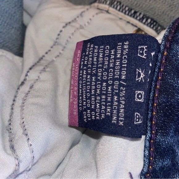 Vigoss jeans Chelsea women y2k 90s skinny crop 26/25 long distressed raw - Picture 11 of 16